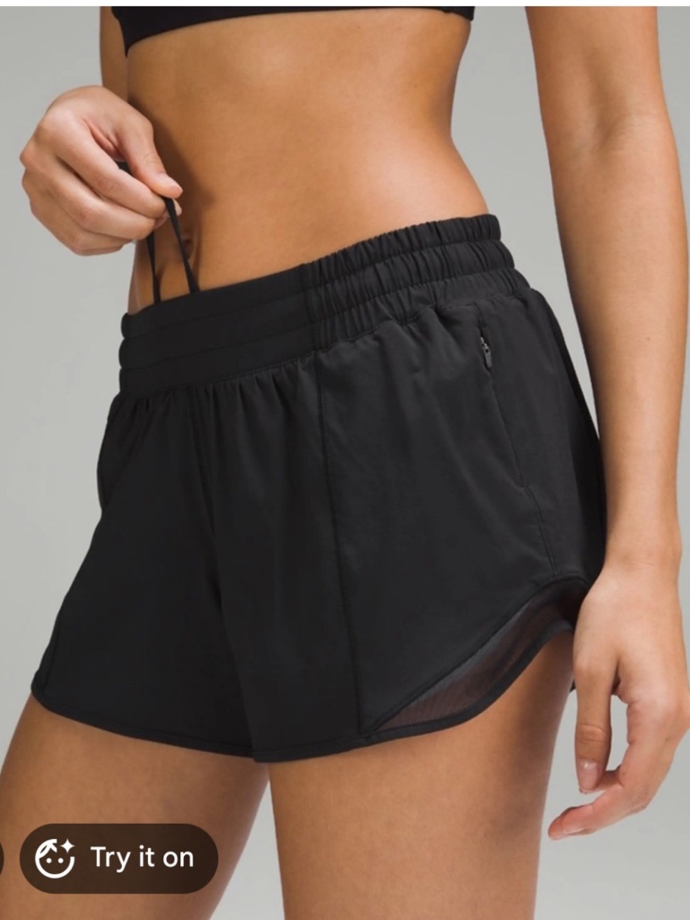 lululemon athletica Hotty Hot Shorts in black.